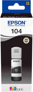 Epson EcoTank 104 - 65 ml - černá - originální - inkoustový zásobník - pro EcoTank ET-1810, 2715, 2721, 2810, 2811, 2812, 2814, 2