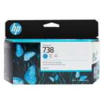 HP 738 130-ml Cyan DesignJet Ink Cartridge