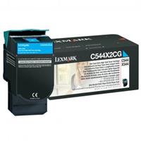 Toner Lexmark C544X2CG - originální | azurový