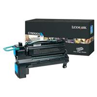 Toner Lexmark C792X2CG - originální | azurový