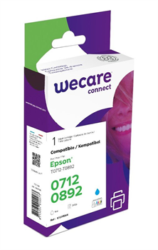 WECARE ARMOR ink kompatibilní s EPSON C13T07124012,modrá/cyan pigm.