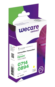 WECARE ARMOR ink kompatibilní s EPSON C13T07144012,žlutá/yellow pigm.