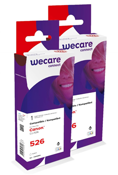 WECARE ARMOR sada ink kompatibilní s CANON CLI526BK 2x10,5ml,černá,CLI-526 BK