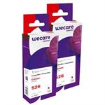 WECARE ARMOR sada ink kompatibilní s CANON CLI526M 2x10,5ml,červená,CLI-526 M