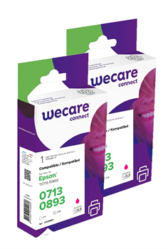 WECARE ARMOR sada ink kompatibilní s EPSON T071340 2x9ml,červená,T071340